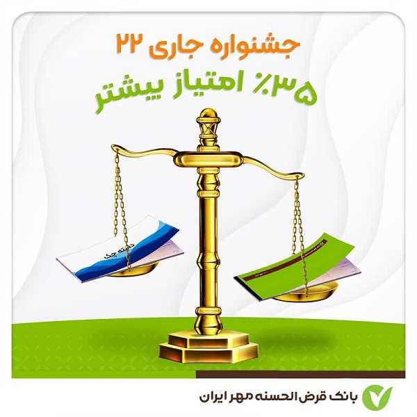 جشنواره جاری ۲۲ بانک مهر ایران با شرایط ویژه