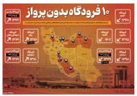 ۱۰ فرودگاه در پرواز + اینفوگرافیک