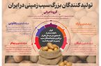 تولید کنندگان بزرگ سیب زمینی در ایران + اینفوگرافیک