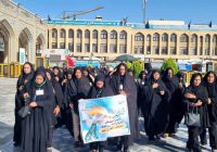 اشک شوق زیارت حرم حضرت ثامن الحجج این نوبت به مادران خنج استان فارس رسید.